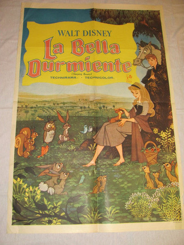 Afiches De Cine Antiguos   Walt  Disney- La Bella Durmiente 0
