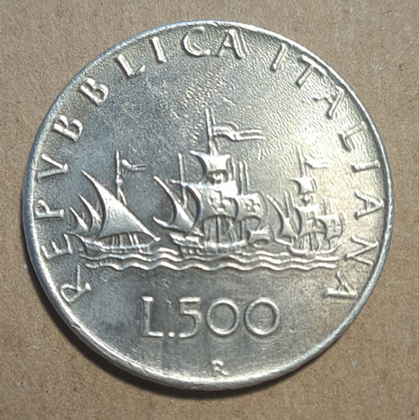 Italia Moneda 500 Liras 1960, Plata. 0 Italia Moneda 500 Liras 1960, Plata. 0