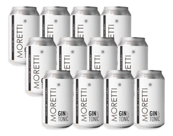 Gin & Tonic Moretti Lata 354ml Industria Argentina Pack X12u 0