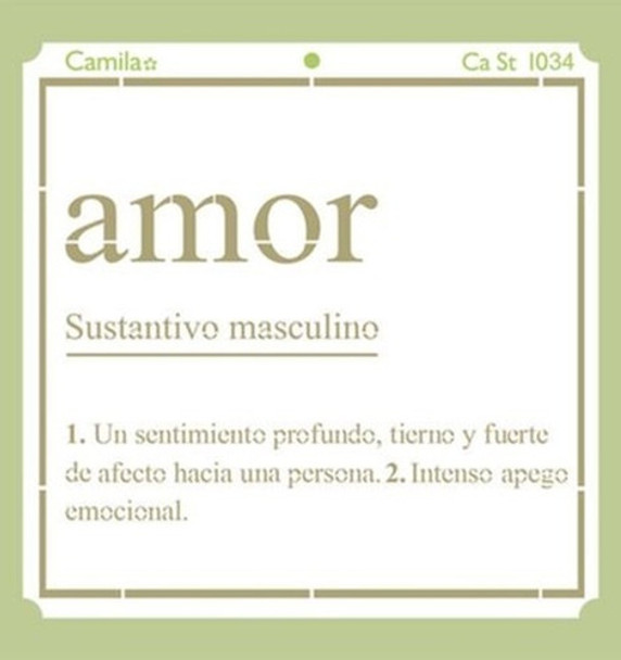 Plantilla Stencil Amor Ca St 1034 Camila 0