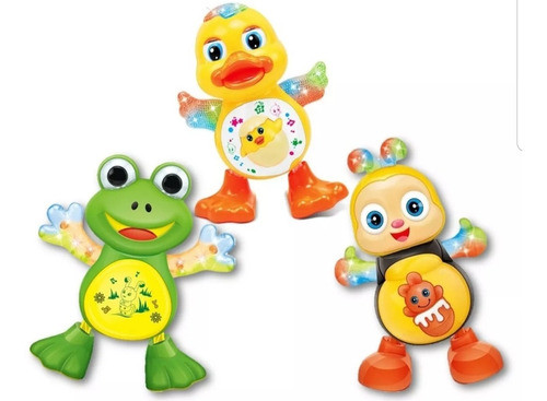 Kit Pato Abelha Sapo Dançante Musical Dança Anda Luz E Som 0