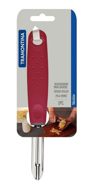 Pela Papas Tramontina Mango Rojo 0