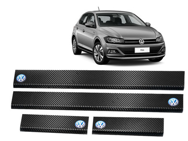 Cubre Zocalos Simil Carbono P/ Volkswagen Polo Accesorio 0
