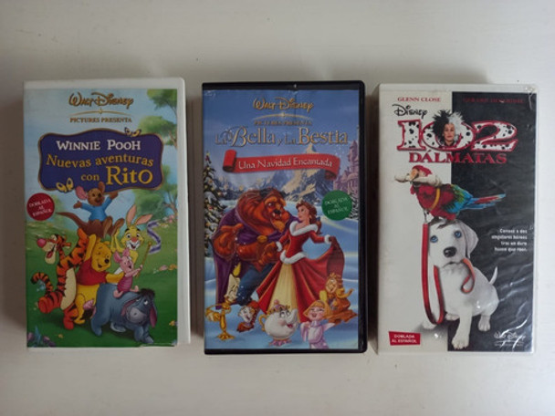 Lote Videos Vhs Peliculas De Disney + Clases De Sky Vhs 0