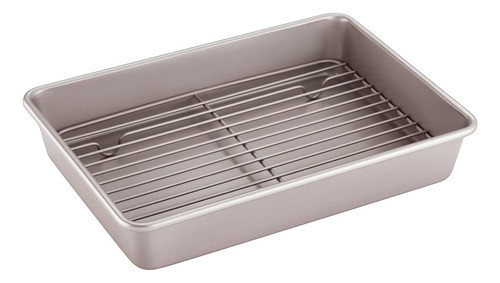 Bandeja Rectangular Para Hornear Con Rejilla. 13x9x2.4 0