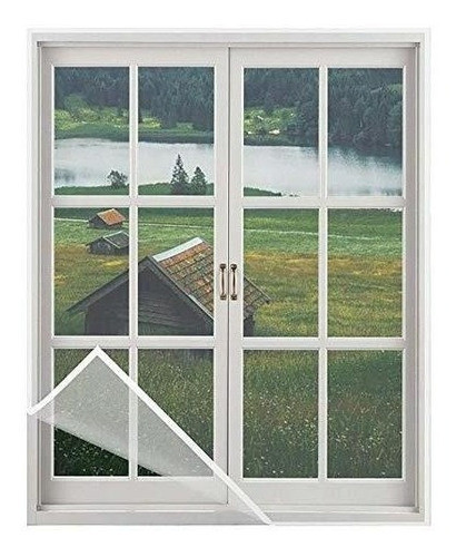 Mosquitero C/velcro Para Ventanas De Hasta 150x180cm Blanco 0