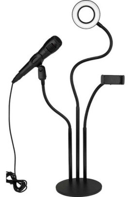 Slide Vl150 Soporte P/smartphone C/aro De Luz Ajustable Ymic 0