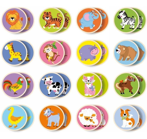 Juego De Memoria De Animales Viga 0
