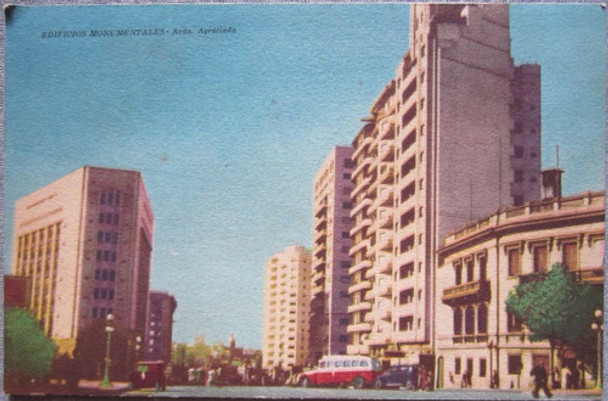 Antigua Postal Montevideo Uruguay Avenida Agraciada 0
