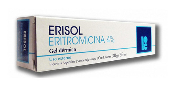 Erisol® Gel Dérmico 30g (eritromicina) 0 Erisol® Gel Dérmico 30g (eritromicina) 0