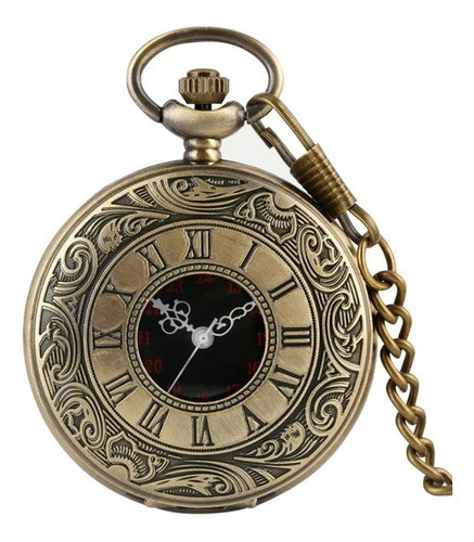 Oferta  Relógio De Bolso Com Corrente Vintage  Estojo Novo 0