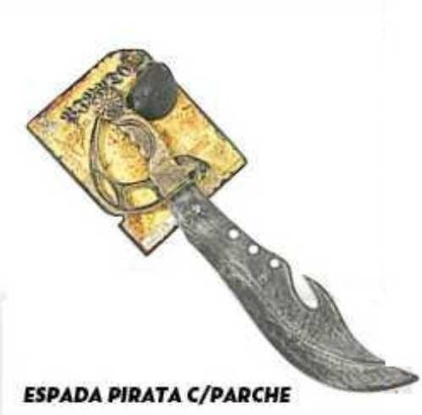 Espada Plástica Pirata Con Parche 45cm Juguete Niño +3  $ 0