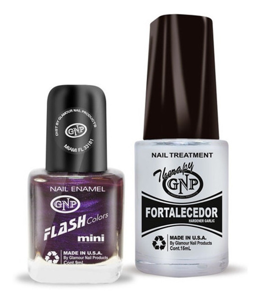 Fortalecedor De Ajo Y Esmalte Gnp 9ml Nro.28 Violeta Con Nac 0