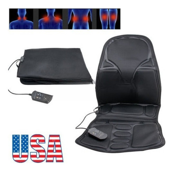 Us Silla De Masaje De Espalda Asiento De Calor Cuello Cuello 0