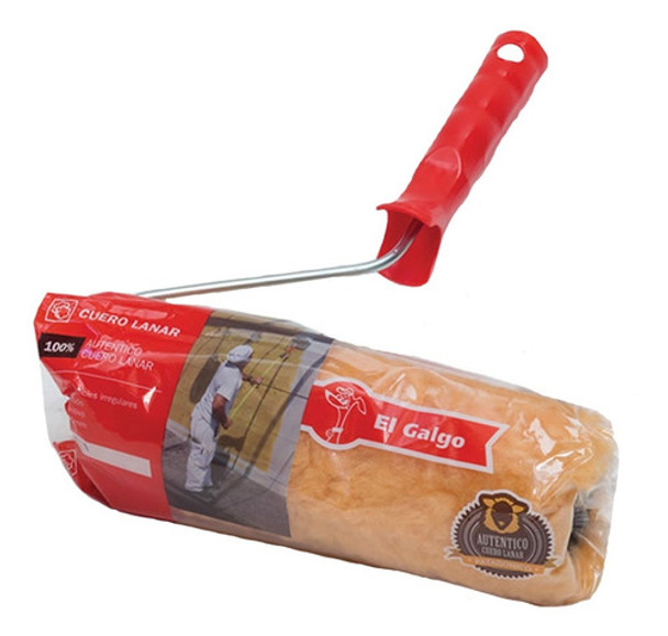 Rodillo Cuero Lana Natural El Galgo 17cm Profesional 0