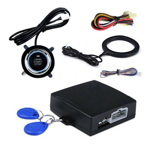Kit Ignição Partida Botão Start Stop Carro Controle Rfid 0
