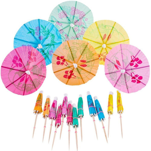 Enfeite Mini Guarda Chuva Drink Bebida 144 Un 0