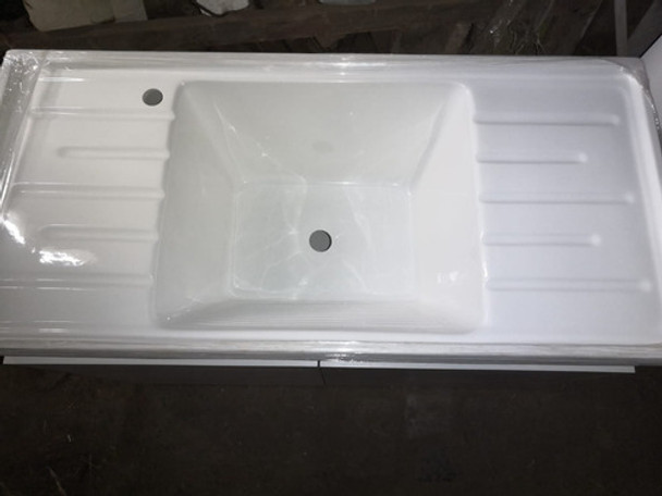 Mueble Lavadero 1m Armado Con Pileta Para Monocomando 0