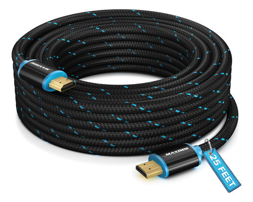 Maximm - Cable Hdmi 2.0 4k De Alta Velocidad (incluye Clips 0