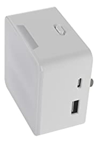 Luz Nocturna Led Ge Con Puertos Usb Dobles, Sensor De Luz De 0