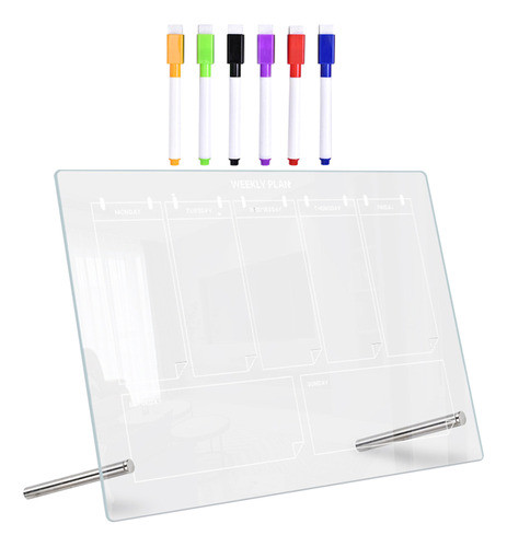 Quadro De Redação Do Plano Semanal De Calendários De Mesa 0