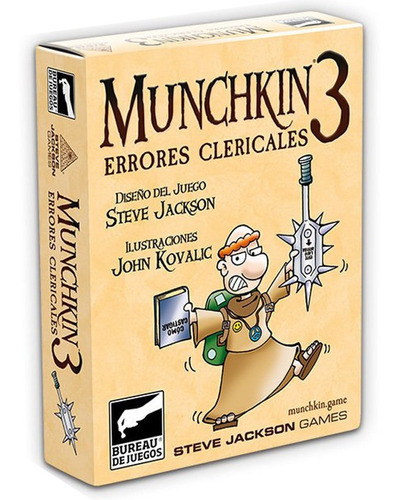 Munchkin 3 Expansion Juego Mesa Steve Jackson Bureau Lelab 0