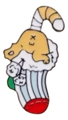Prendedor Gatito Navidad Importado 0
