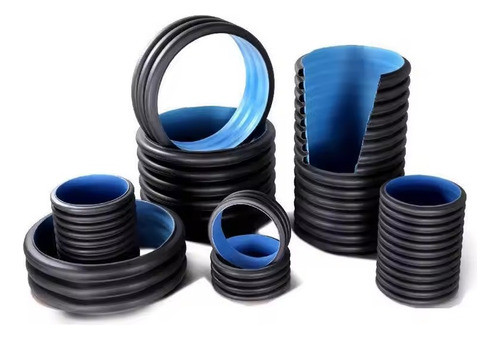 Caño De Desagüe Corrugado 400mm Alta Densidad Alcantarilla 0