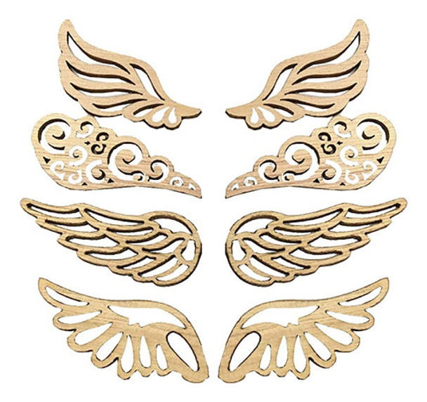 Gshllo 80 Piezas De Alas De &aacute;ngel, Rebanadas De Made. 0