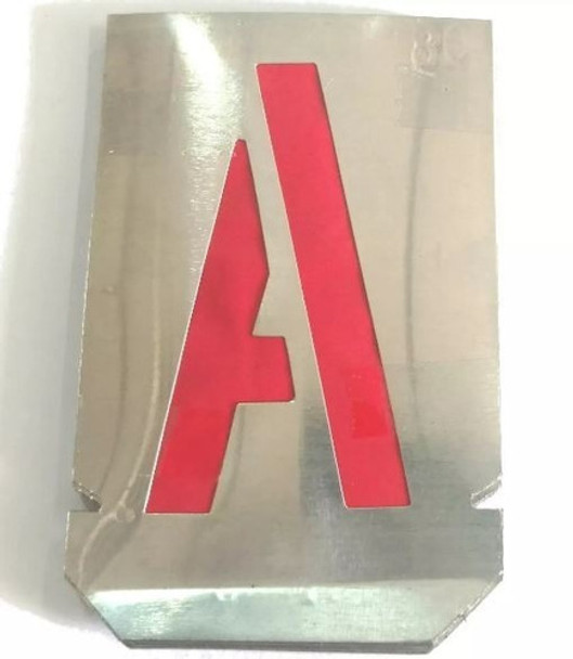 Letras Caladas De Chapa Para Pintar 20mm Stencil Abecedario 0