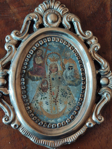 Relicarios Antiguos Oleos Coloniales 0