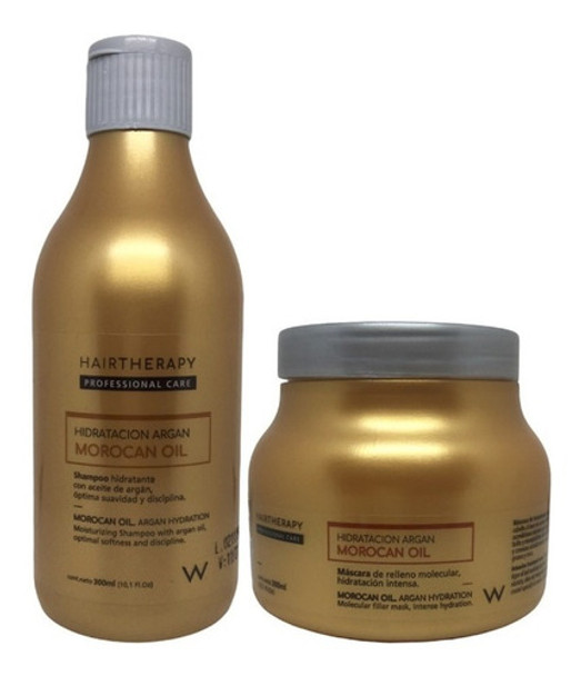 Kit Shampoo + Máscara Morocan Oil Argán Hair Therapy 300ml 0