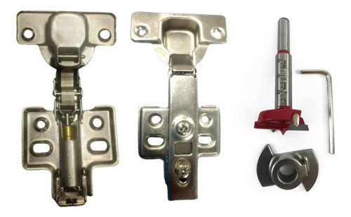 Bisagra Cazoleta (cierre Suave) 35mm Codo 0 + Mecha C/tope 0