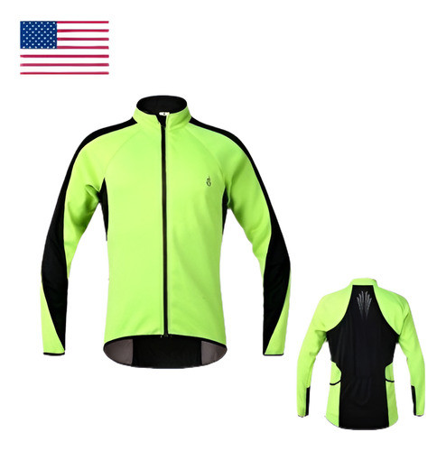 Hombre De Invierno Suave Polar Polar Ciclismo Chaqueta Jerse 0