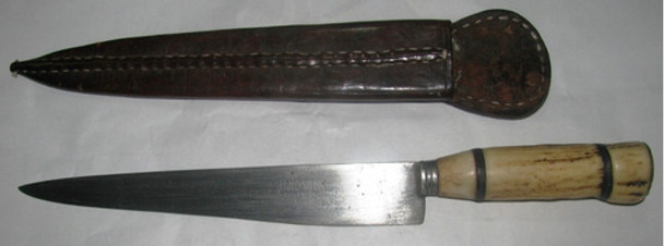 Cuchillo Antiguo Franz Wenk Solingen  C/ Vaina Suela 0