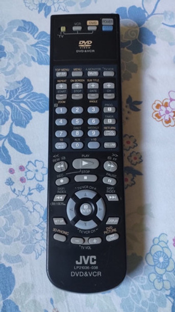 Controle Jvc Para Combo Dvd / Vídeo Cassete Lp21036-039 #av 0
