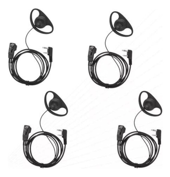 Kit 4 Fone Concha Reforçado P/ Rádio Uhf Baofeng Uv-16 Plus 0 Kit 4 Fone Concha Reforçado P/ Rádio Uhf Baofeng Uv-16 Plus 0