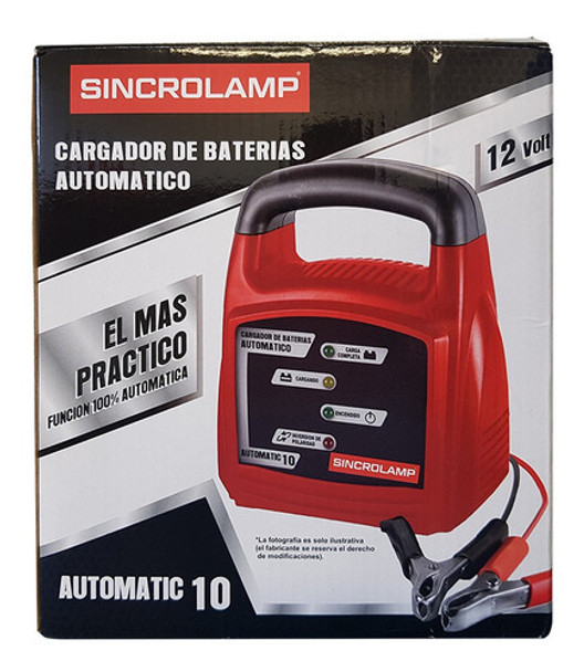 Cargador Bateria Portatil Automatico 10 Sincrolamp 0