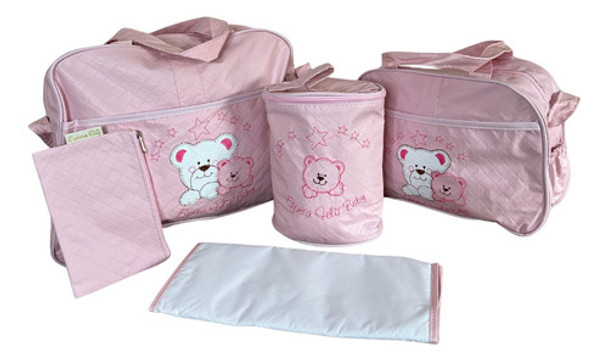 Bolsa Maternidade Menina Kit Bolsa Maternidade Rosa Menina 0