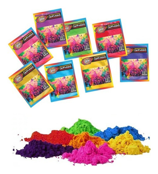 Combo De Polvo De Colores 50grs × 10 Bolsitas - Cienfuegos 0 Combo De Polvo De Colores 50grs × 10 Bolsitas - Cienfuegos 0