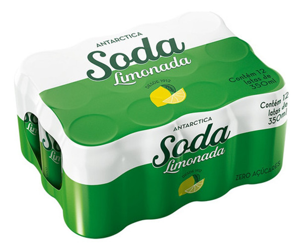 Pack Antarctica Soda Limonada Zero Lata 350ml 12 Unidades 0 Pack Antarctica Soda Limonada Zero Lata 350ml 12 Unidades 0
