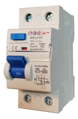 Llave Interruptor Diferencial 40a 30ma Barril 0