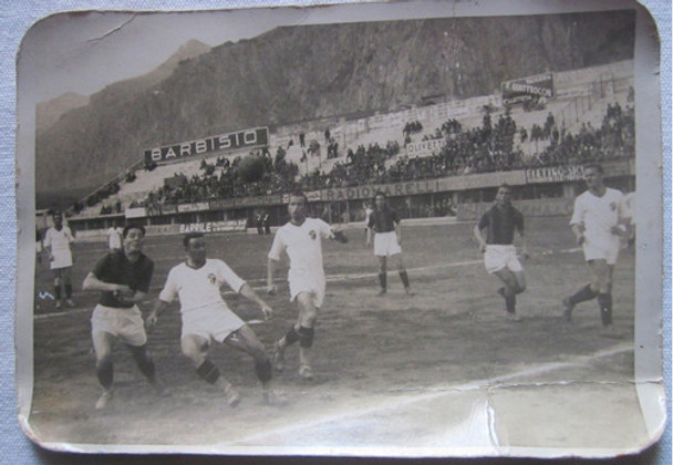Antigua Foto De Futbol Italia Partido 0