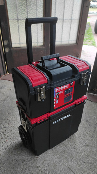 Carrito De Dos Cajas Craftsman, Con Herramientas Variadas. 0