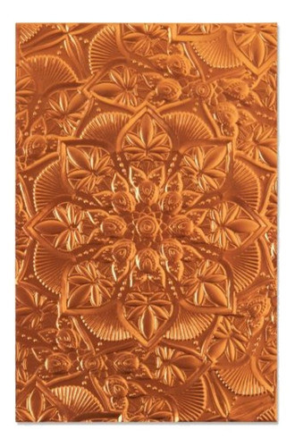 Placa De Embossing - 3-d Textured Floral Mandala 664405 0