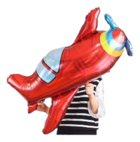 Globo De Avion Metalizado Importado 90 Cm 0