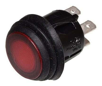 Interruptor Universal 12v On Fijo Con Led Rojo 0