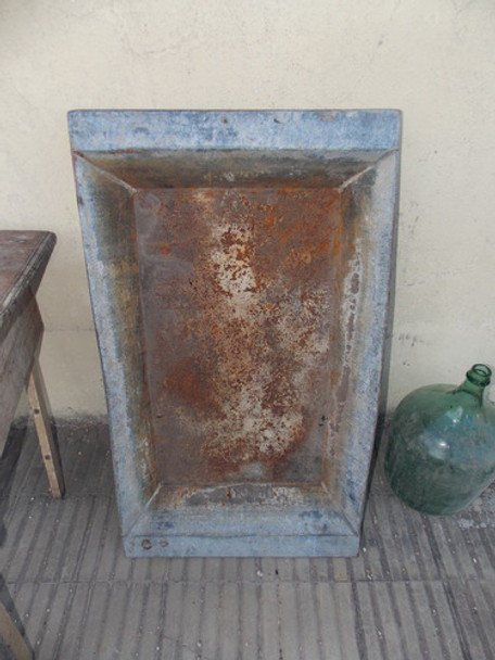 Batea Antigua De Hojalata 0