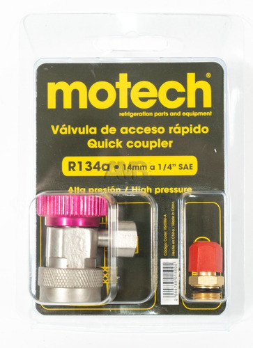 Válvula De Acceso Rápido R134a Motech Alta Presión 0