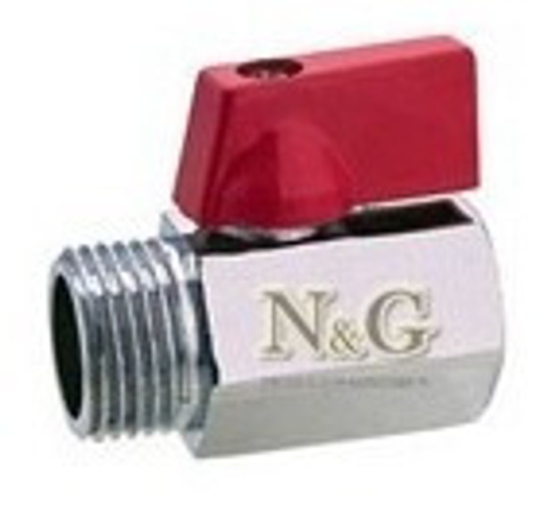 Llaves De Paso Para Flexibles 1/2 Cromada Esferica 0